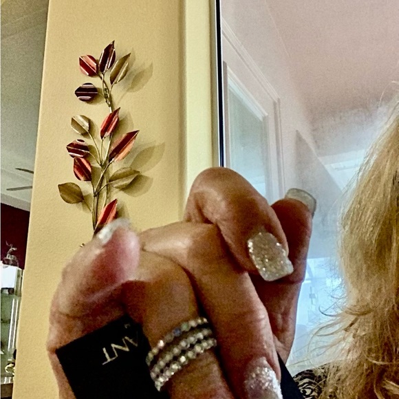 Lane Bryant rings set of 3 solid white and the other one is multicolor s… - Picture 7 of 10